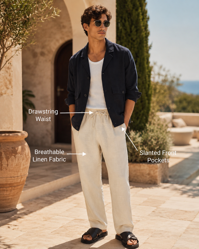 Relaxed-Fit Trousers — Breathable Summer Pants